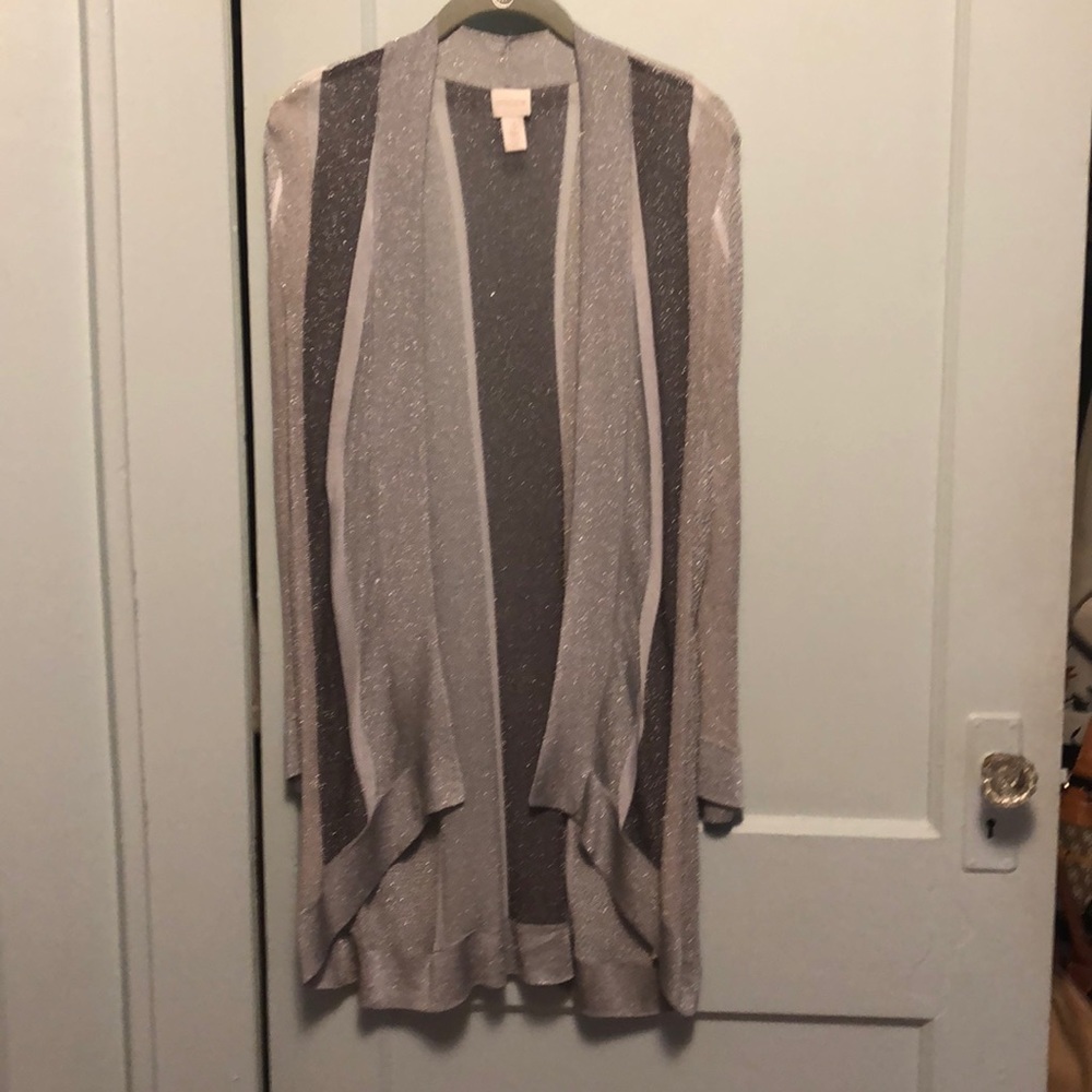 Sparkly shades of silver top